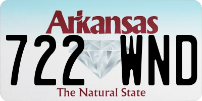 AR license plate 722WND
