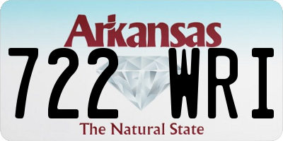 AR license plate 722WRI