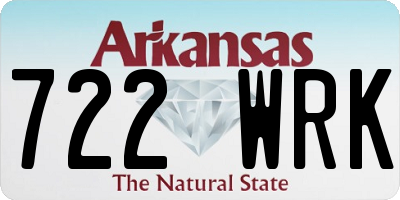 AR license plate 722WRK