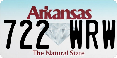 AR license plate 722WRW