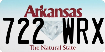 AR license plate 722WRX