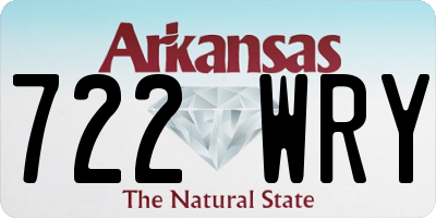 AR license plate 722WRY