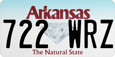AR license plate 722WRZ