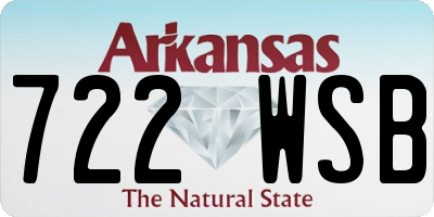 AR license plate 722WSB