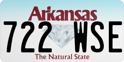 AR license plate 722WSE