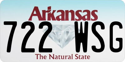 AR license plate 722WSG