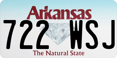 AR license plate 722WSJ