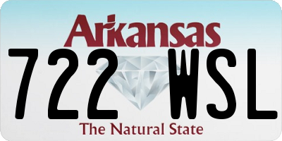 AR license plate 722WSL