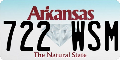 AR license plate 722WSM
