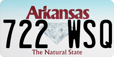 AR license plate 722WSQ
