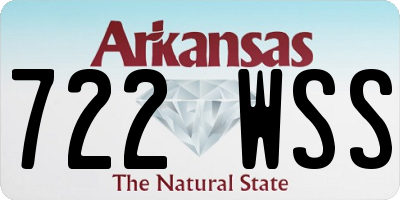 AR license plate 722WSS
