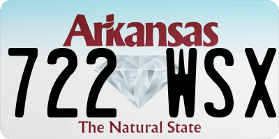 AR license plate 722WSX