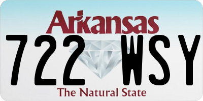 AR license plate 722WSY