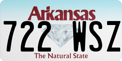 AR license plate 722WSZ