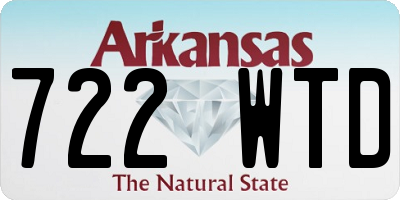 AR license plate 722WTD