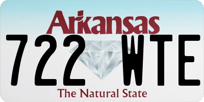 AR license plate 722WTE