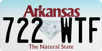 AR license plate 722WTF
