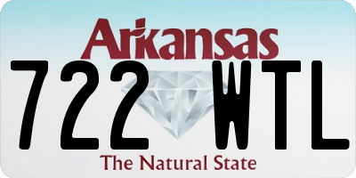 AR license plate 722WTL