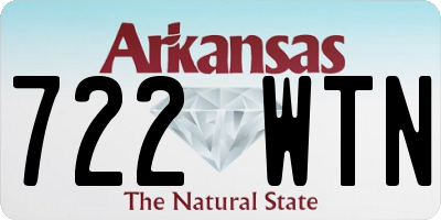 AR license plate 722WTN