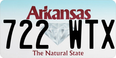 AR license plate 722WTX