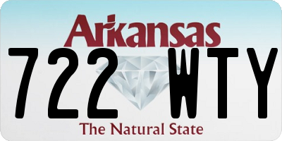 AR license plate 722WTY