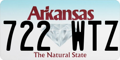 AR license plate 722WTZ