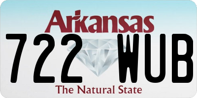 AR license plate 722WUB