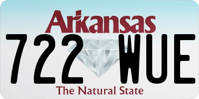 AR license plate 722WUE