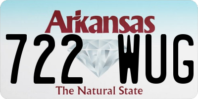 AR license plate 722WUG