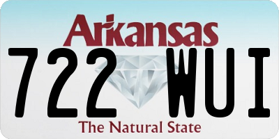 AR license plate 722WUI