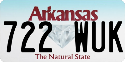 AR license plate 722WUK