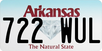 AR license plate 722WUL
