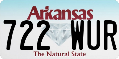 AR license plate 722WUR