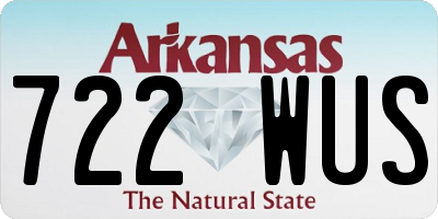 AR license plate 722WUS