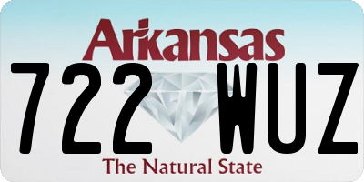 AR license plate 722WUZ