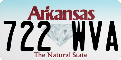 AR license plate 722WVA