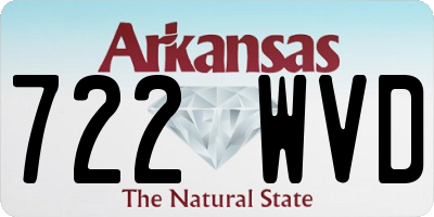 AR license plate 722WVD
