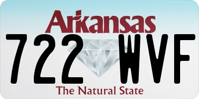 AR license plate 722WVF