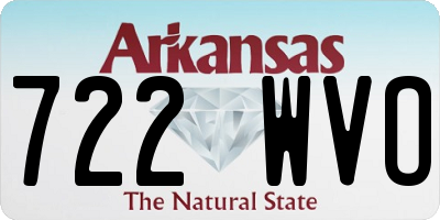 AR license plate 722WVO