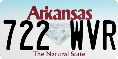 AR license plate 722WVR