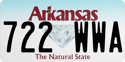 AR license plate 722WWA