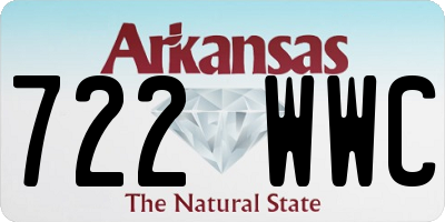 AR license plate 722WWC