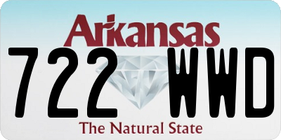 AR license plate 722WWD