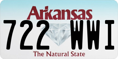 AR license plate 722WWI