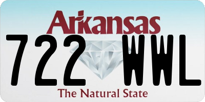 AR license plate 722WWL