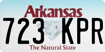 AR license plate 723KPR