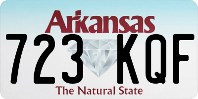 AR license plate 723KQF