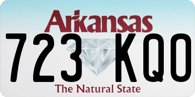 AR license plate 723KQO