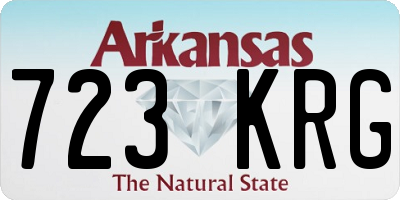 AR license plate 723KRG
