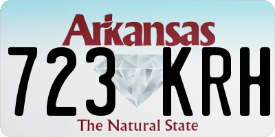 AR license plate 723KRH
